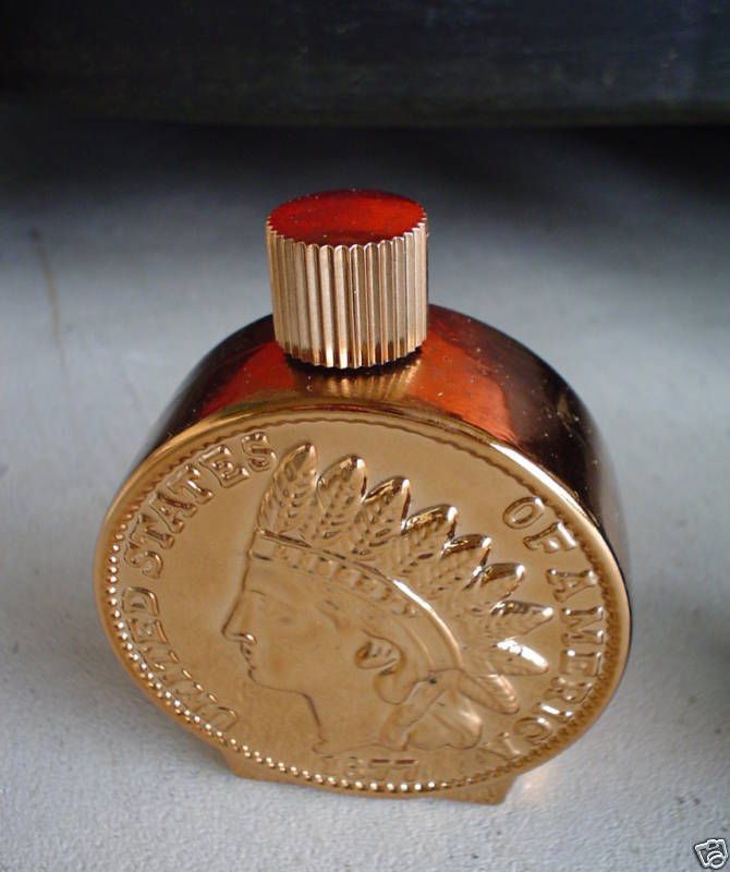 Vintage Avon Bottle Indian Head Penny FULL LOOK  