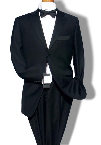 New Marco Valentino Mens 2BT TUXEDO 150S Wool Notched Lapel 1 Pleat 