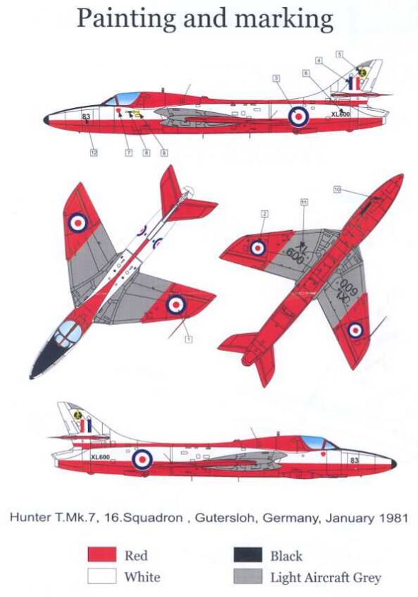 72 LF Models HAWKER HUNTER T. Mk 7 Conv Kit *MINT*  