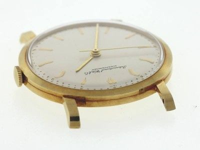   Watch Co. Schaffhausen Manual Winding 18 Yellow Gold Dial NR  