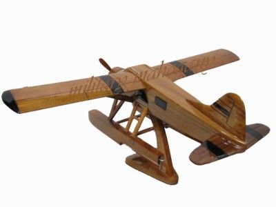 DHC 2 BEAVER BUSH PLANE FLOATPLANE WOOD MODEL REPLICA  