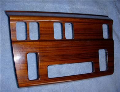 1984 96 Mercedes Benz W124 Wood Dash Climate Control Trim Panel Bezel 