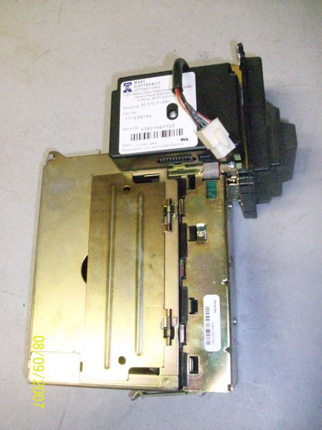 MARS AL4 L1 D6C BILL ACCEPTOR DBA DBV DOWNSTACKER WORKS  