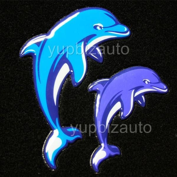 NEW 15PC UNIVERSAL CAR SEAT COVERS MAT STEERING DOLPHIN  