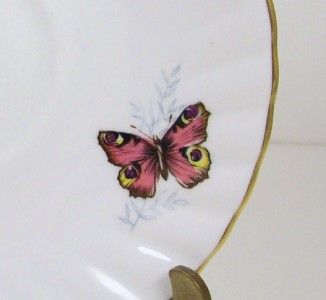 Vintage Tea Cup Rosina Peacock Butterfly Queens Fine Bone China 