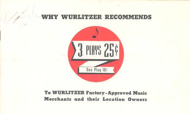 Wurlitzer 1015 FAMM pricing decals   vintage unused New Old Stock 