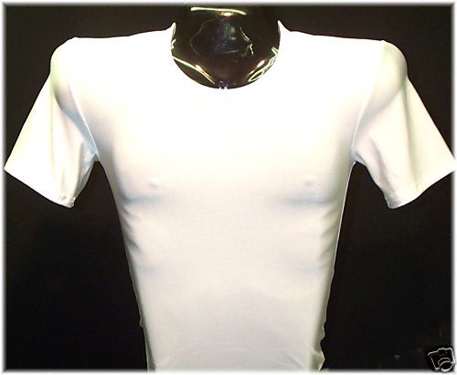 Compression T Shirt Gynecomastia Undershirt 2XL Wht  