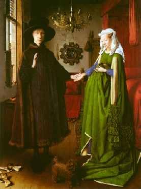 VAN EYCK Arnolfini Wedding Portrait Repro CANVAS ART  