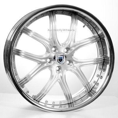 22 inch for BMW Wheels Rims 6 7 series 2pc Asanti Staggered  