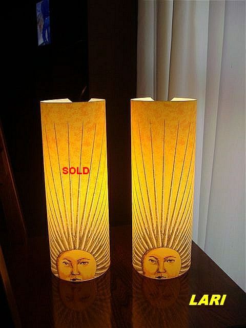 FORNASETTI ANTONANGELI vintage sun decor lamp 13  