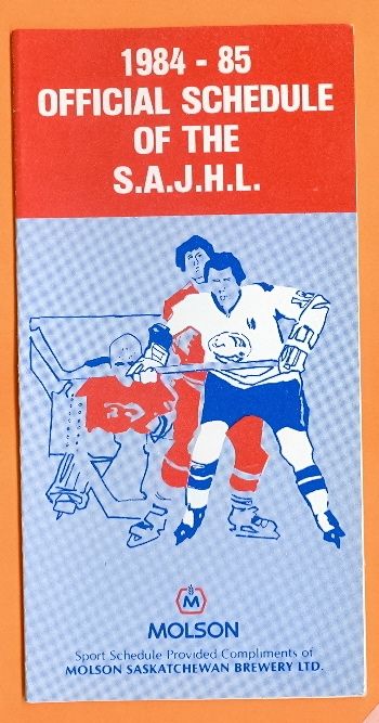 1984 85 Saskatchwan Junior Hockey League Schedule SJHL  