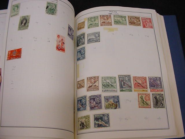 HARRIS STATESMAN ALBUM EARLY MID COLLECTION BETTER STAMPS M+U SETS A Z 