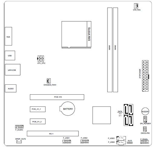 ASUSTeK COMPUTER M2N68 LA AM3 Motherboard  