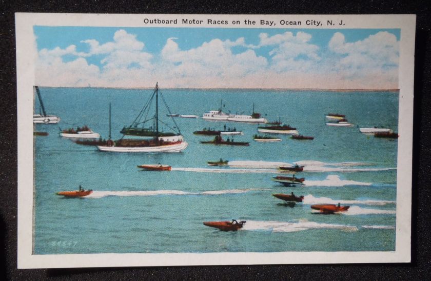 1920s? Outboard Motor Races on the Bay Ocean City NJ Cape May Co 