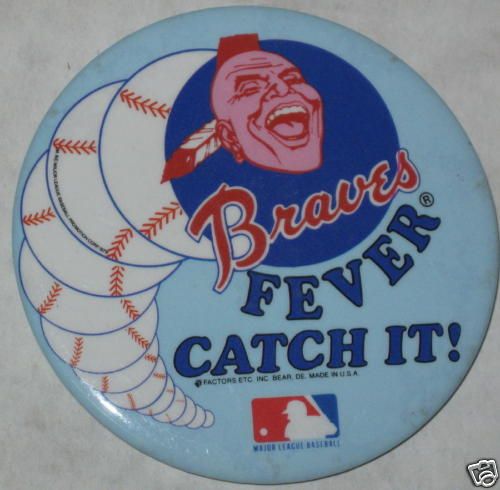 Atlanta Braves FeverCatch It Pin 1980s  