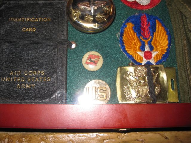 SGT JONES WWII PERSONAL ITEMS ELGIN A 11 & GALLET WATCHES PINS MEDALS 