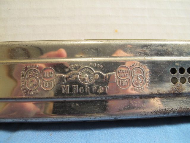 HOHNER MARINE BAND ECHO TREMOLO HARP HARMONICA G C A E 16 1/2  