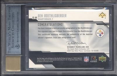 2004 Pro Sigs Ben Roethlisberger Rc Rookie Signature Auto /25 