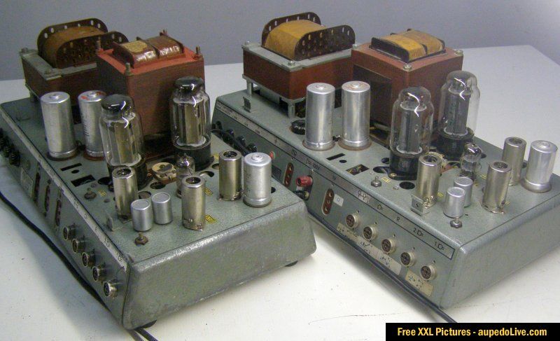 2xTELEFUNKEN V311/2 Klangfilm Tubeamp 2x100Watt,vintage,1960  