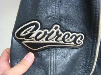 VINTAGE AVIREX HIP HOP LEATHER VARSITY JACKET SZ XXXL  