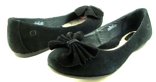 BORN KIRA Black Suede Womens Shoes Flats 9.5 EUR 41  