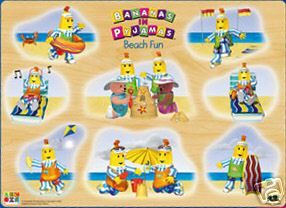 NEW**BANANAS IN PYJAMAS**BEACH FUN PIN PUZZLE**LAY BY  