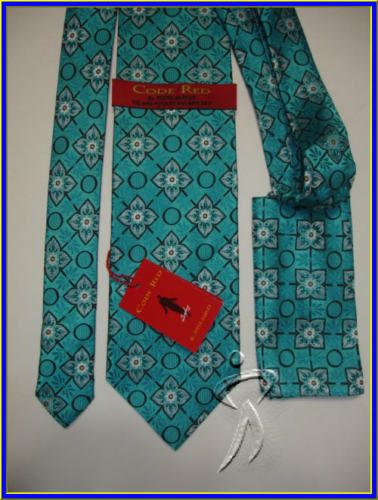 NEW STEVE HARVEY SILK TIE HANKY CODE RED DESIGNER EXECU  