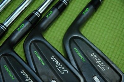 RARE TITLEIST 710 CB FORGED IRON SET 4 PW REFINISHED SATIN BLACK OXIDE 