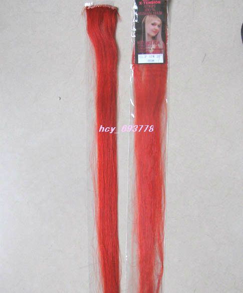 20Human Hair One Clip In Extensions Red,5g  