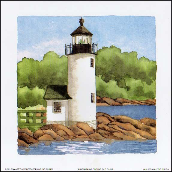 New Publishers Print ANNISQUAM LIGHTHOUSE  