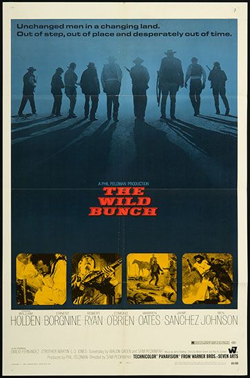 The Wild Bunch 1971 US Original 1 Sheet Movie Poster NM  