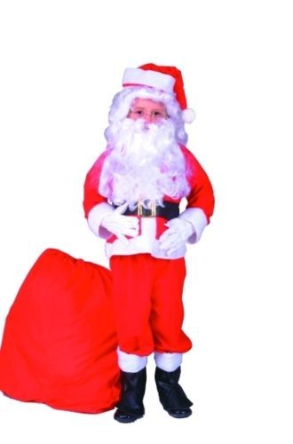 Childs Santa Claus Christmas Costume Large 12 14  