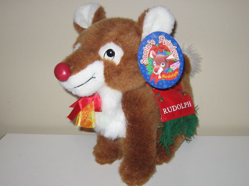 Rudolph Reindeer Plush Sugar Loaf Toy Doll Prize NWT  