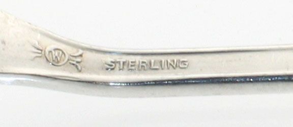SILVER FRANK M WHITING TALISMAN ROSE COCKTAIL FORK 1948  