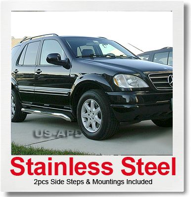 98 05 Mercedes ML320/ML350/ML430/ML500 S/S Nerf Bars  