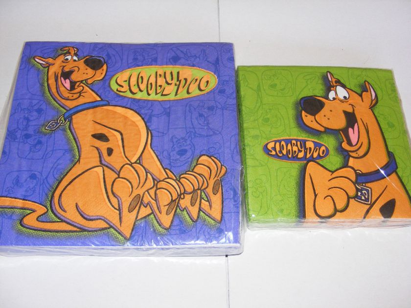 Scooby Doo Birthday Party Napkins Purple Green NEW  