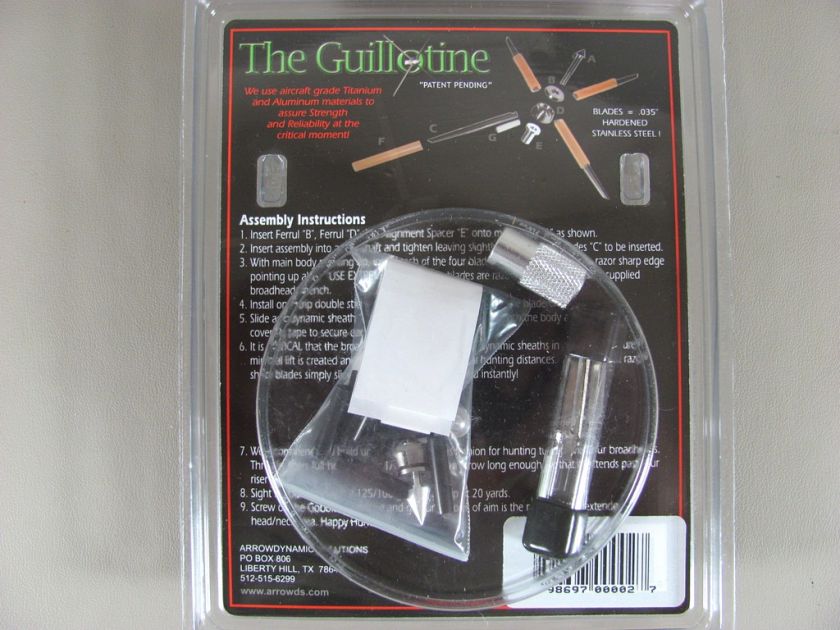 12 New Gobbler Guillotine Turkey 100 Grain Broadheads  