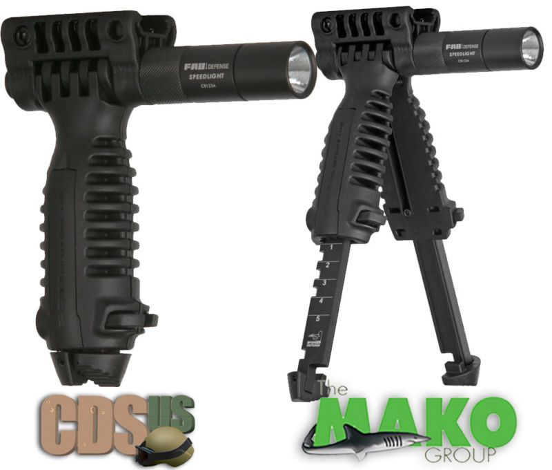 MAKO FAB GRIP FOREGRIP BIPOD T POD+LED LIGHT T PODSL  