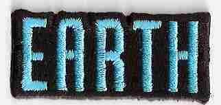 Terran Terra Earth Text Sign embroidery applique patch  