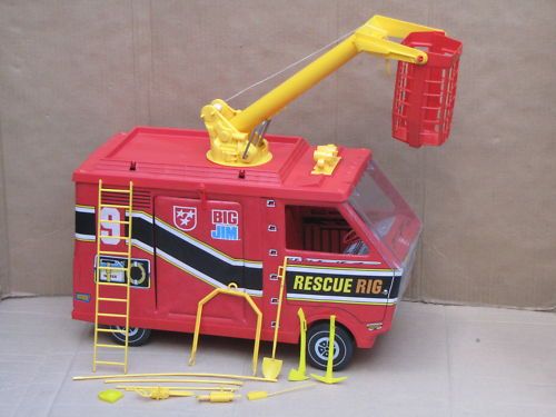 Vintage Mattel 70s Big Jim RESCUE RIG TRUCK loose  