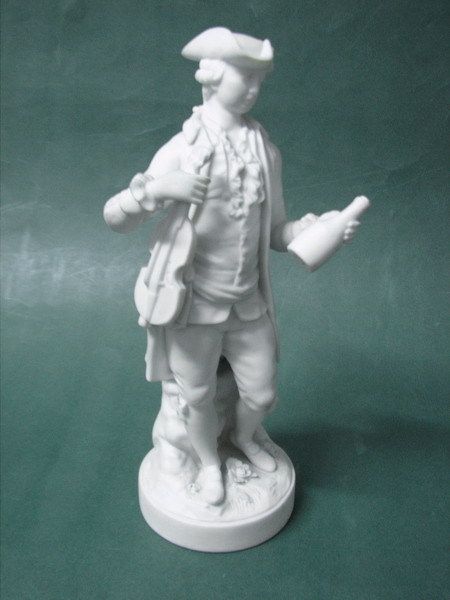 Antique Delicate Volkstedt Rudolstadt Biscuit Figurine  