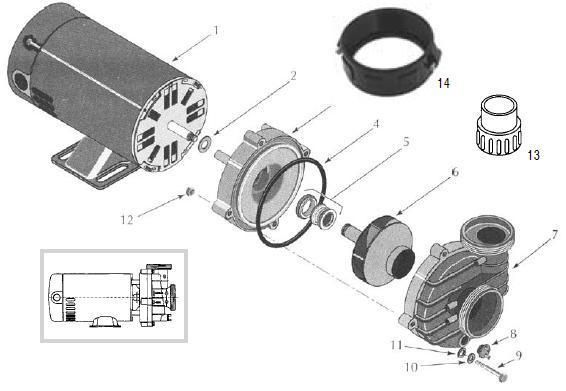 seal 1 housing gasket 1 slinger gasket shown below the s are 2 4 5