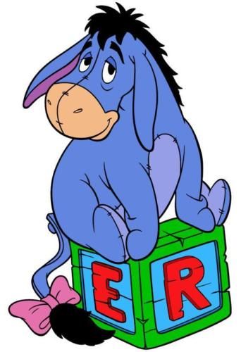 Eeyore # 14   8 x 10 T Shirt Iron On Transfer  