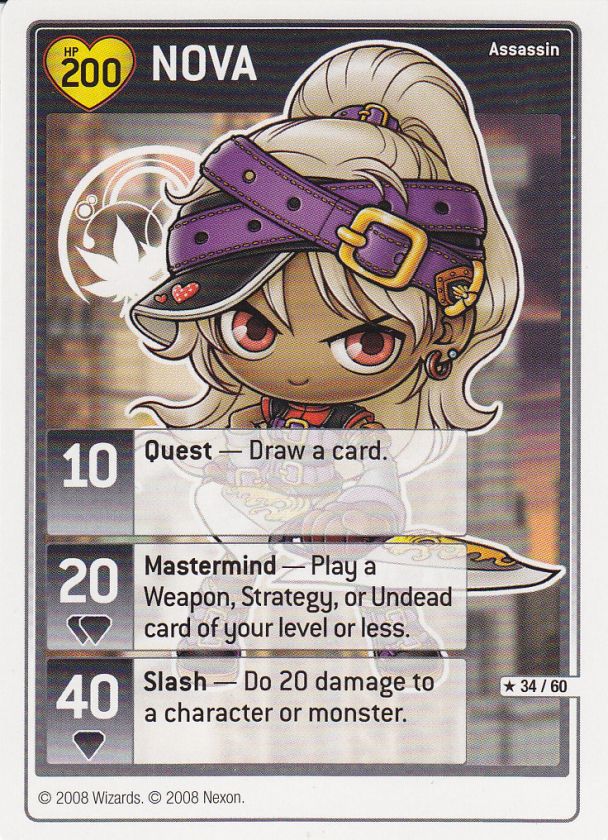 Nova [#34/60] MapleStory Series 2   OMG Bosses iTCG Card  