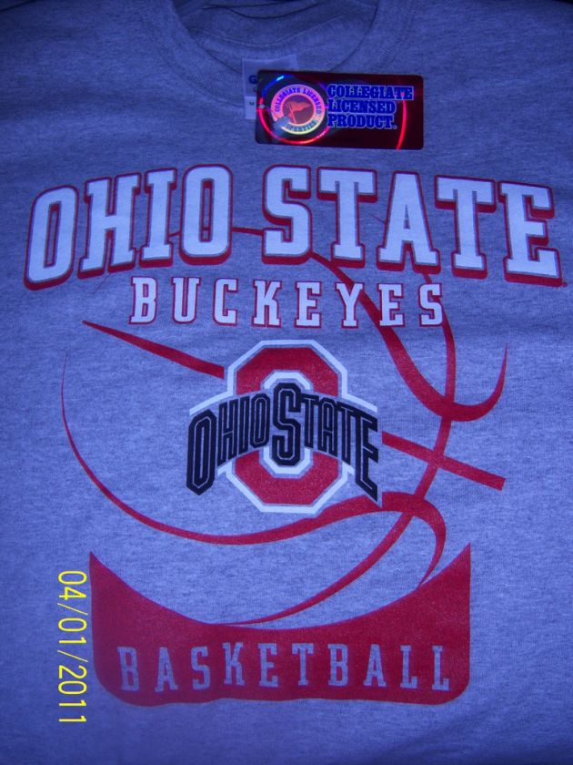 OSU Ohio State Buckeyes Basketball T Shirt Medium  