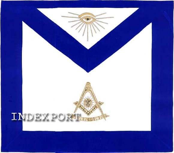 MASONIC PAST MASTER BULLION APRON HAND EMBROIDERED (MA 232 S)  