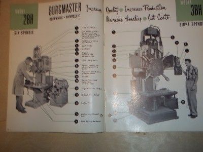 Vtg Burg Tool Catalog~Burgmaster Turret Drills 2BH/3BH  