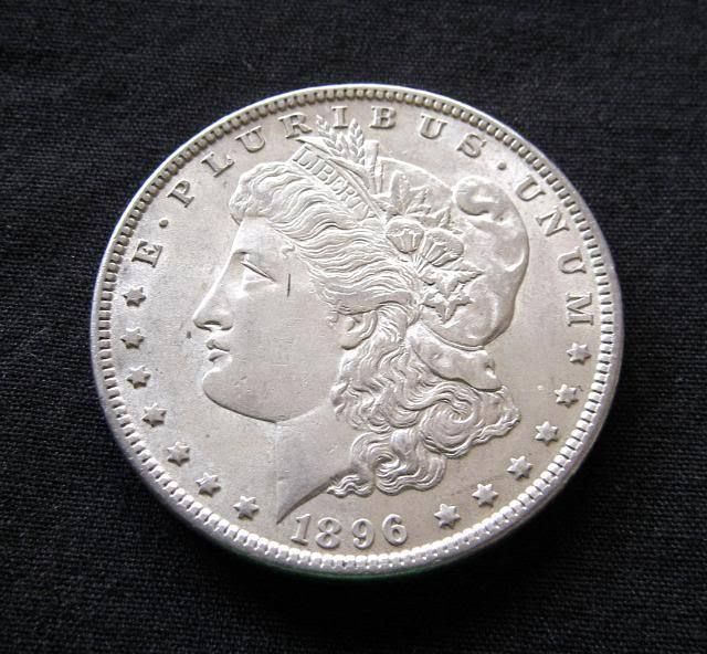 1896 MORGAN (90%) SILVER DOLLAR Coin (E)  