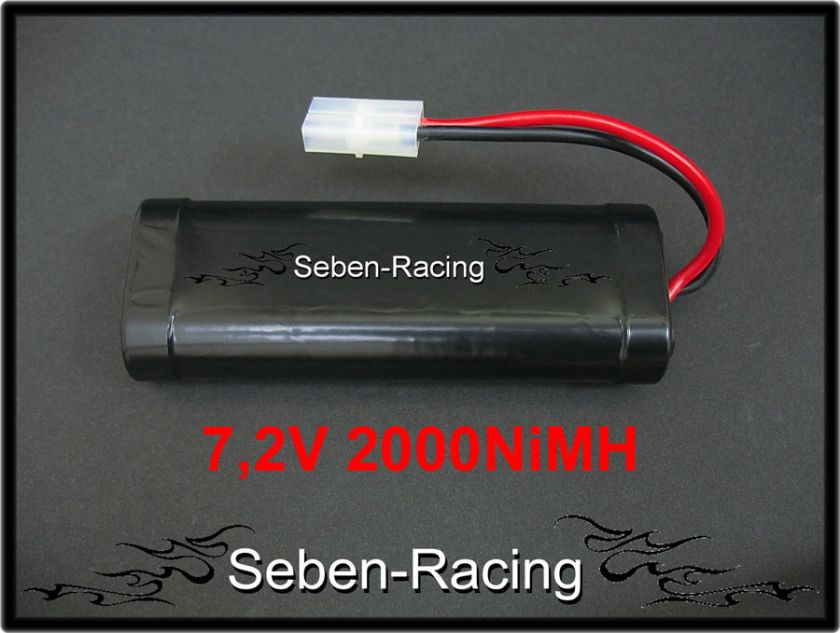 2000mAh 7,2V NIMH RC Modellbau Akku mit Tamiya Stecker  