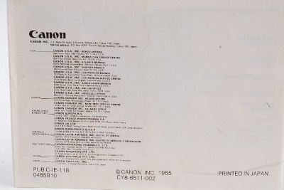 Canon Speedlite 299T Instructions/ F 1/A&T Series/Engli  